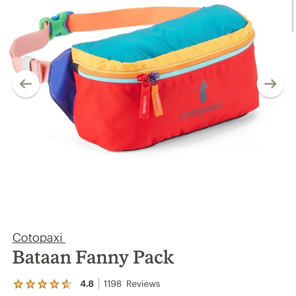 Pink/blue/orange Cotopaxi Fanny pack